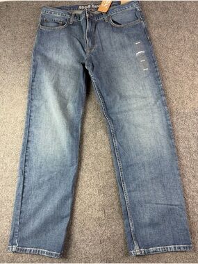 Eddie Bauer Relaxed Fit Faded Men’s 100% Cotton Jeans Size 36x32 Blue